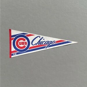 Vintage 80’s Chicago Cubs MLB Felt Pennant